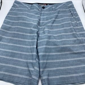 Quicksilver Amphibian Hybrid Shorts Gray Mens 4 way Stretch Chino Dry Flight 33